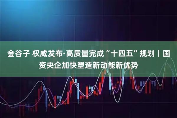 金谷子 权威发布·高质量完成“十四五”规划丨国资央企加快塑造新动能新优势
