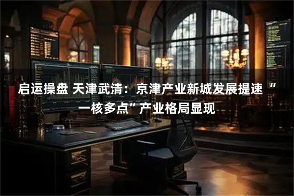 启运操盘 天津武清：京津产业新城发展提速&#32;“一核多点”产业格局显现