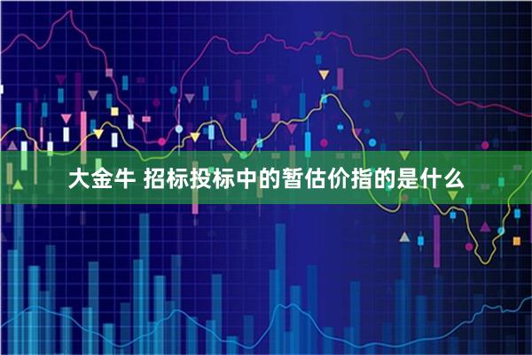 大金牛 招标投标中的暂估价指的是什么