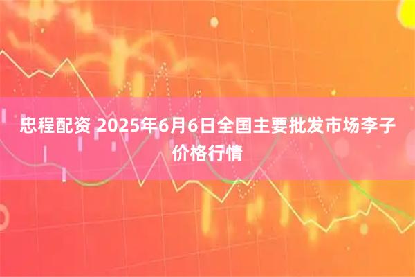 忠程配资 2025年6月6日全国主要批发市场李子价格行情